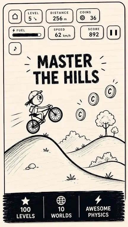 Ϳѻ�ٽ���Ϸ��׿��(Doodle Downhill)v4.3 �ٷ���