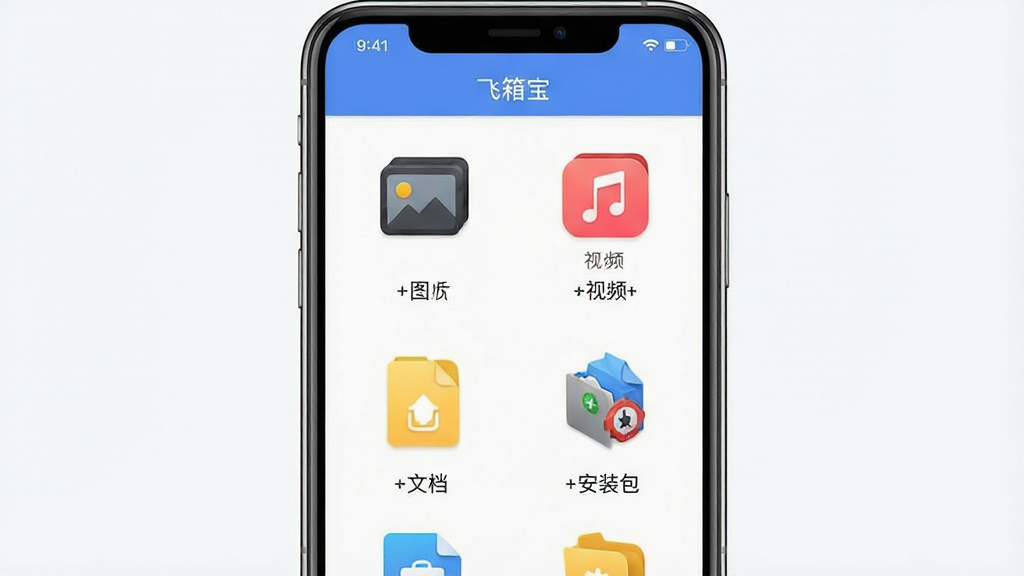 һ��չʾ���䱦�ļ����๦�ܵĽ����ͼ������Ϊ�ֻ���Ļ�ϵ��ļ������б�������ͼƬ����Ƶ����Ƶ���ĵ�����װ����ͼ�꣬����Ϊ����״���Ű����룬������ִ���ϸ�����������ʸɾ����޶���Ԫ�أ���Ļ����ʾ�����䱦������