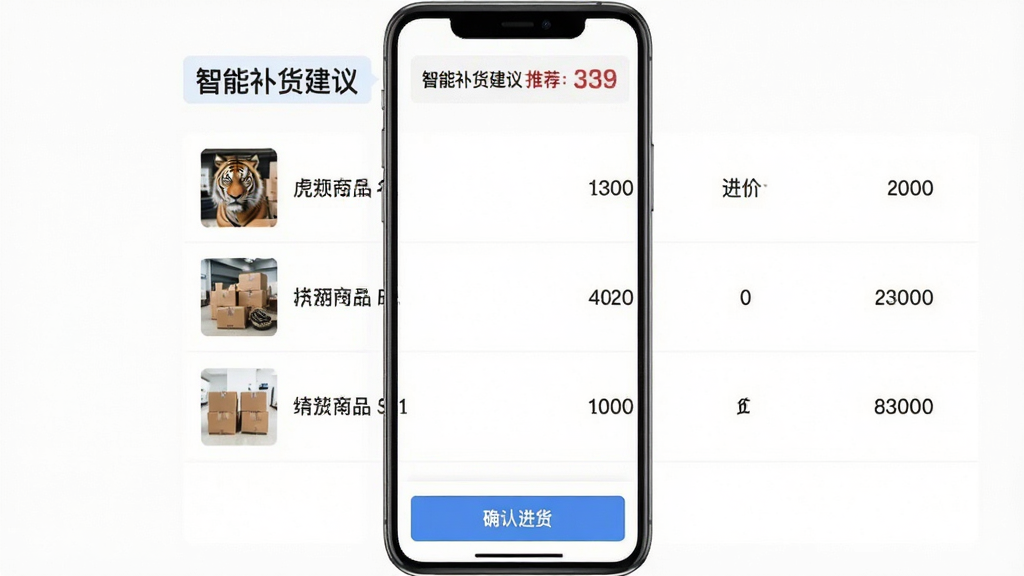 ��ͷ���������ҳ�棬�ֻ�������ʾ��Ʒ�����б���ÿ������Ʒ����ͼ�����ơ����ۡ������������С����ܲ������顱��ǩ���Ƽ����֣��ײ���ȷ�Ͻ�����ť������Ϊ��ɫ����������ˣ����ʸɾ��޶���Ԫ��