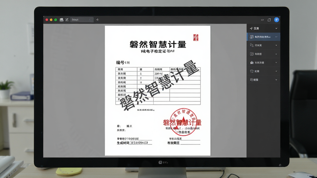���壺������Ļ��ʾ��Ȼ�ǻۼ������ɵĵ��Ӽ춨֤��PDF�ļ���֤�����С���Ȼ�ǻۼ�����ˮӡ�����֣�֤���ļ������ʾ���Ա��е������������Ű棺֤��ҳ��淶���������⡢��š����ݱ����ǩ�����򡣷����ʽ�����񣬰׵׺��ֺ�ɫӡ�¡�ϸ�ڣ�֤��ײ��С�����ʱ�䡱�͡���Ч�������ֶΣ��������������ʣ����壬�޶���Ԫ�ء�