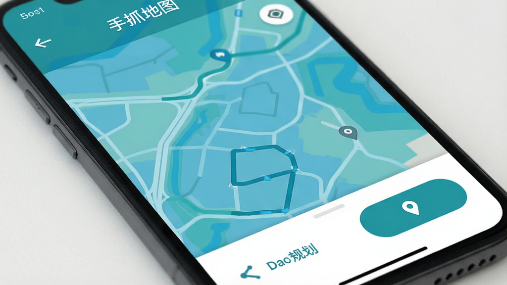 һ���ֻ���Ļ��д����Ļ���ǡ���ץ��ͼ��app�������棬��ʾ������ɫ�ļ���ͼ������ײ���·�߹滮�Ͷ�λ��ť���������ƽ�ɾ������ʸ��壬�޶���Ԫ��