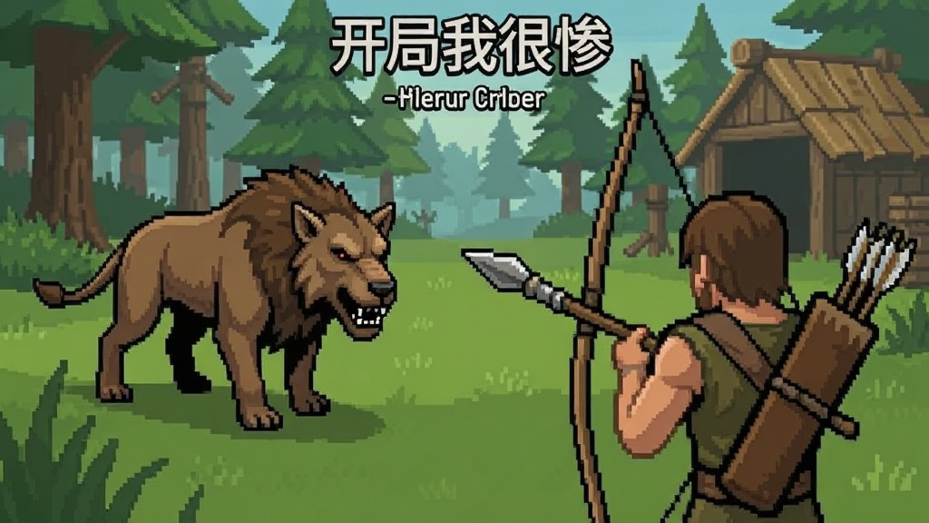 开局我很惨-模拟生存游戏 打猎 野兽 武器 长矛 弓箭