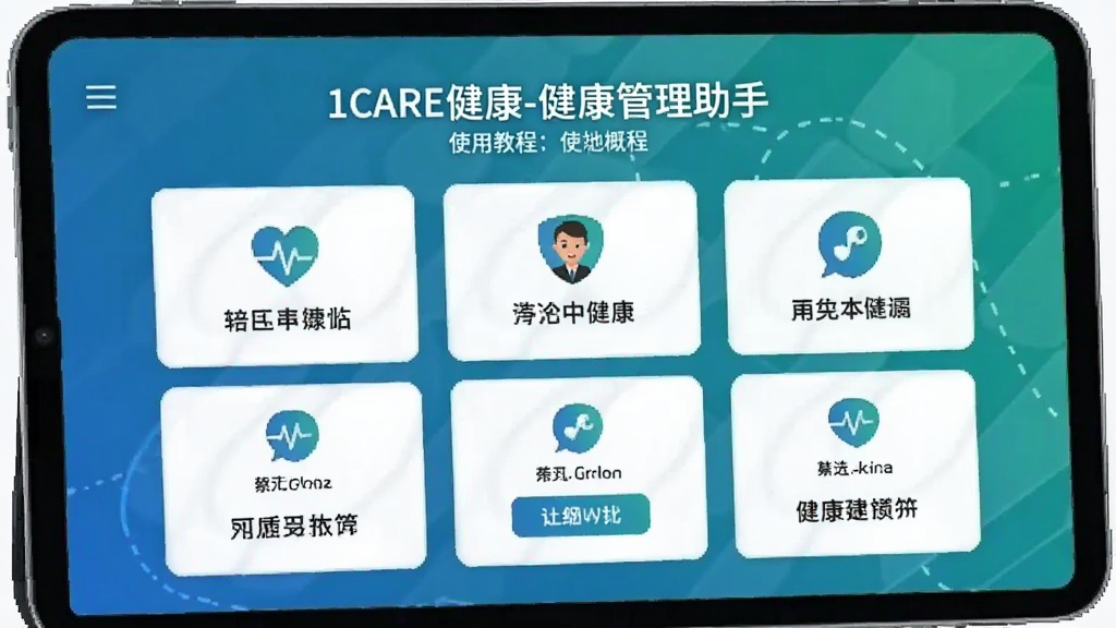1CARE����-������������ ʹ�ý̳̽��湦�ܸ���