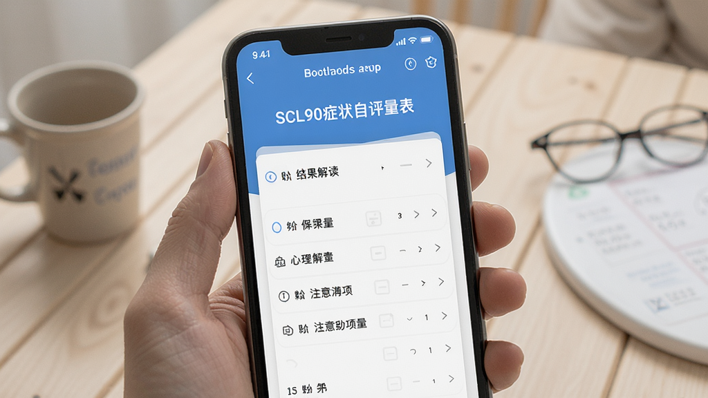 SCL90症状自评量表app 结果解读 心理自测 注意事项