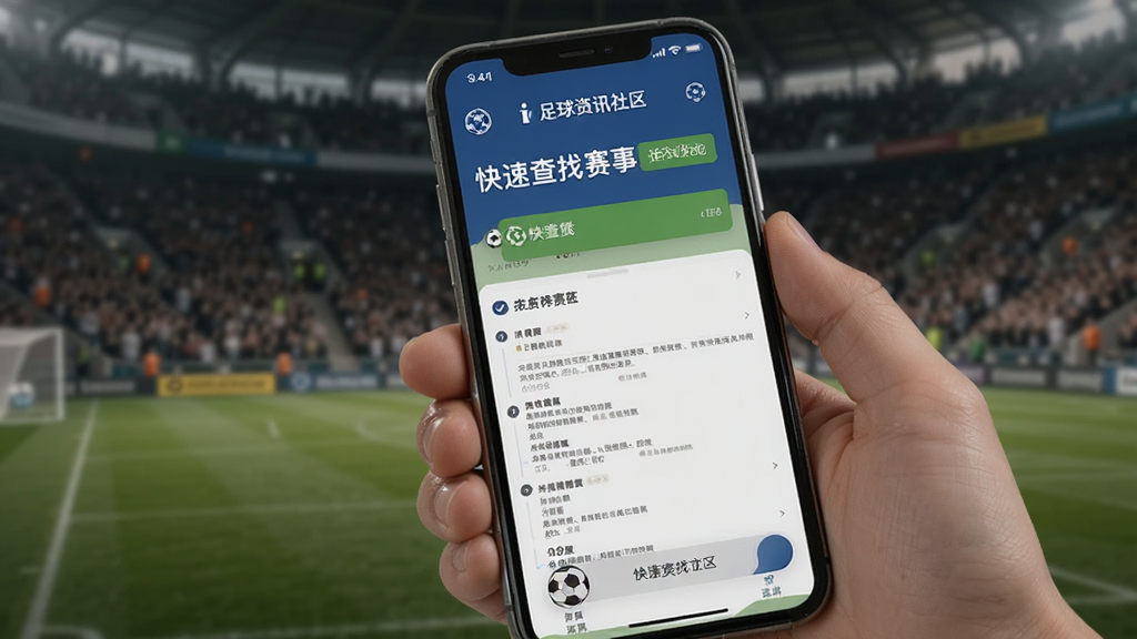 我i足球-足球资讯社区 快速查找赛事方法 手机界面