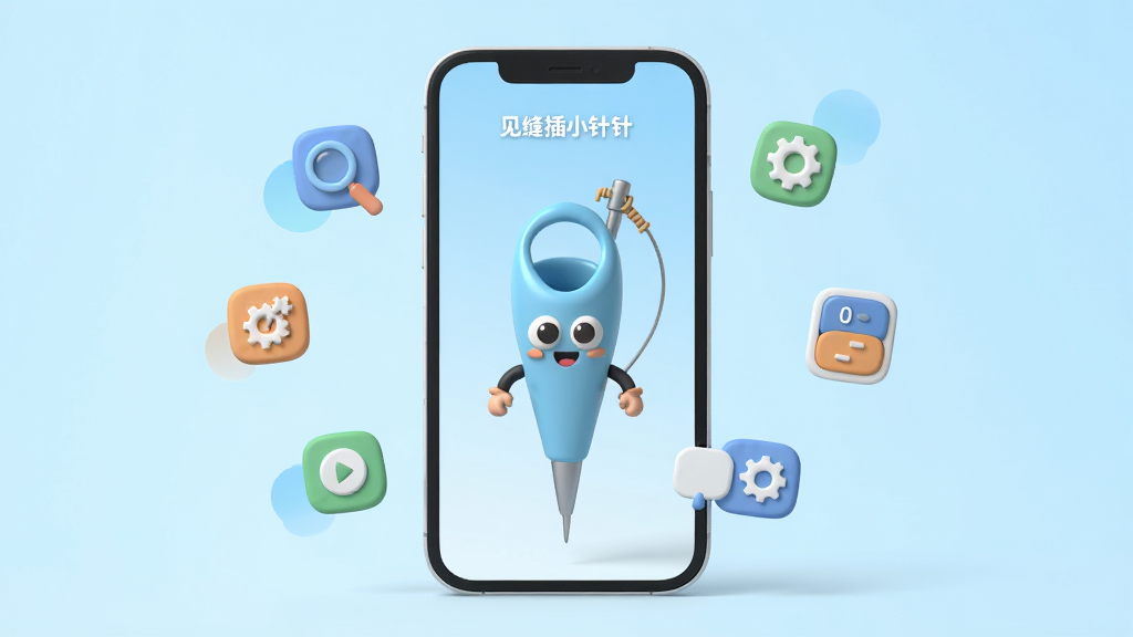 һ��չʾ�������С���롱����ȫò��3D��Ⱦͼ���������ֻ���Ļ��һ�����˻���С���뿨ͨ���󣬱����Ǽ���ǳ��ɫ���䣬��ΧƯ���Ÿ���С����ͼ�꣬��Ŵ󾵡����֡���ݿ��صȣ����־��У��Ű�����������ִ���ƽ�Ҵ���΢����У�ϸ�ھ��£����ʸɾ��޶���Ԫ��
