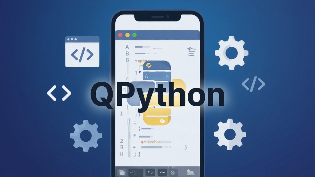 һ���ִ���ƽ���������ֲ廭�������������ֻ���Ļ����ʾPython����༭�����棬��Ļ��������Ŀ�ġ�QPython����������Χ�����ż��Ĵ�����źͳ���ͼ�꣬����Ϊ����ɫ���䣬���־��У������ɾ������ʸ��壬�޶���Ԫ��