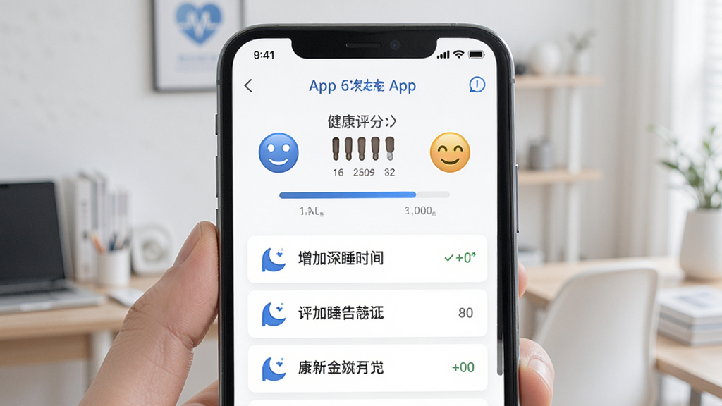 �������ֽ���App����������ҳ�棬�ֻ���Ļչʾ���������뽨���б����Ϸ�Ϊ�ۺ����ֺͱ���ͼ�꣬�·�Ϊ���彨���硰������˯ʱ�䡱�������԰�ɫΪ�ף���ɫ��׺����������������ִ������ʸɾ��޶���Ԫ��