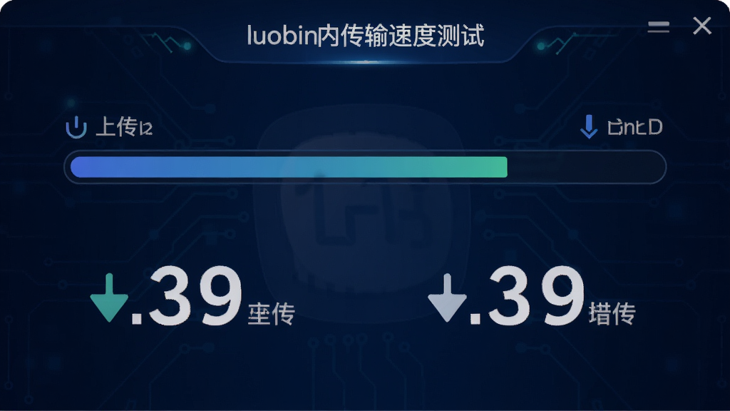 luobin�Ǵ�Ӧ���ڴ����ٶȲ��Խ��棬��ʾһ�����������ϴ�/�����ٶ����֣�����Ϊ����ɫ�Ƽ��з���ٶ���ֵ��Ŀ�������࣬�����������޶���Ԫ��