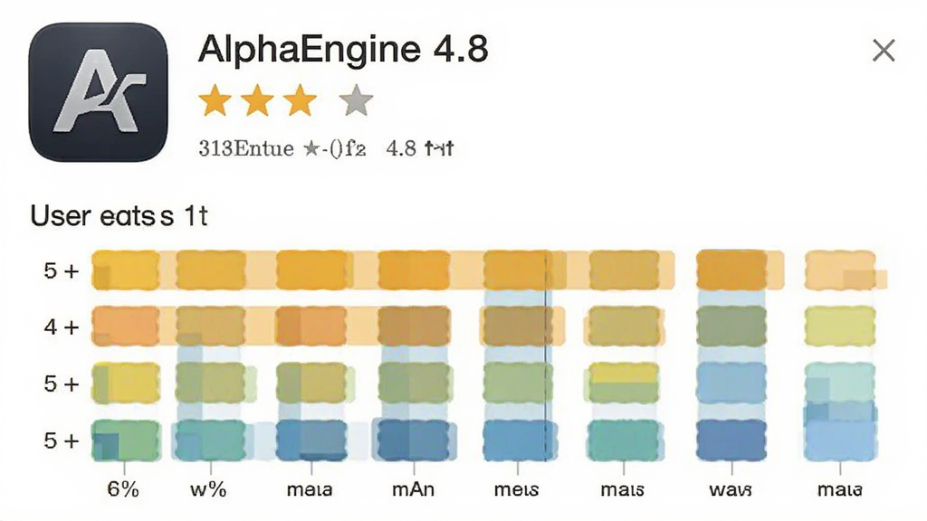 һ���û����۽�ͼ��������Ӧ���̵�����ֽ��棬��ʾ��AlphaEngine�����4.8�֣��·����û����۵��Ǽ��ֲ���״ͼ��5��ռ����࣬�������Լ������