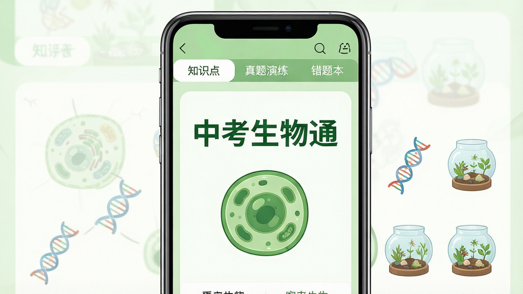 һ�������ֻ�Ӧ������ͼ�������Ǵ򿪵��п�����ͨapp���棬��Ļ������ʾ���п�����ͨ����������ɫֲ��ϸ��ͼ�꣬���涥���С�֪ʶ�㡱�����������������Ȿ��������ǩҳ���������ǳ��ɫ�Ͱ�ɫΪ��ɫ�����Ű������������������Ȼ��ϸ����չʾϸ���ṹͼ��DNA˫��������̬ƿСͼ�꣬���ʸɾ��޶���Ԫ�أ�������ˮӡ��
