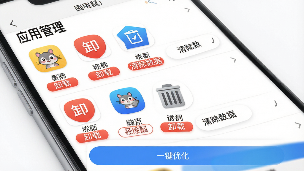 ���壺һ���ֻ�Ӧ�ù������棬��ʾ���ڶ��󡱵�Ӧ���б�����ռ�ÿռ�Ӵ�С���У�ÿ��Ӧ��ͼ���¶��С�ж�ء��͡�������ݡ���ť�����֣��б�ʽ���֣������С�Ӧ�ù��������⣬�ײ��С�һ���Ż�����ť���Ű棺ͼ������������˵����ϸ������Ϊ����ɫ����񣺼�Լ����磬ǿ�������Ժ��׶��ԡ����ʣ��߷ֱ��ʣ�ϸ��������
