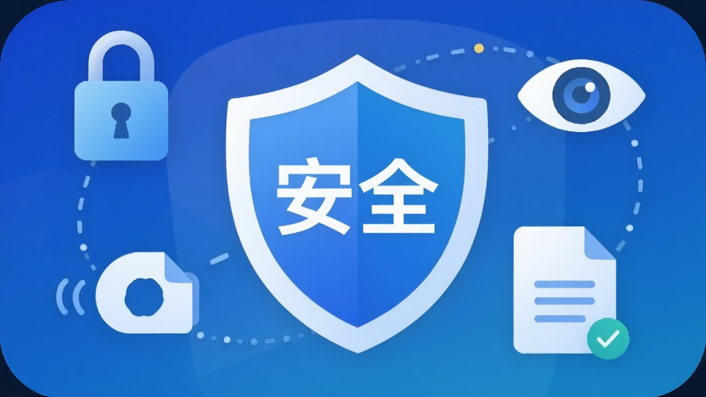 һ�Ź��ڡ�������APP��˽��ȫ���ܵĲ廭������������һ������ͼ�꣬������д�š���ȫ�����֣���Χ��������ͷ���۾����ļ���ͼ�꣬����������ɫ���䣬����Լ�ִ������ʸɾ��޶���Ԫ�أ�ͼƬ������������������֡�