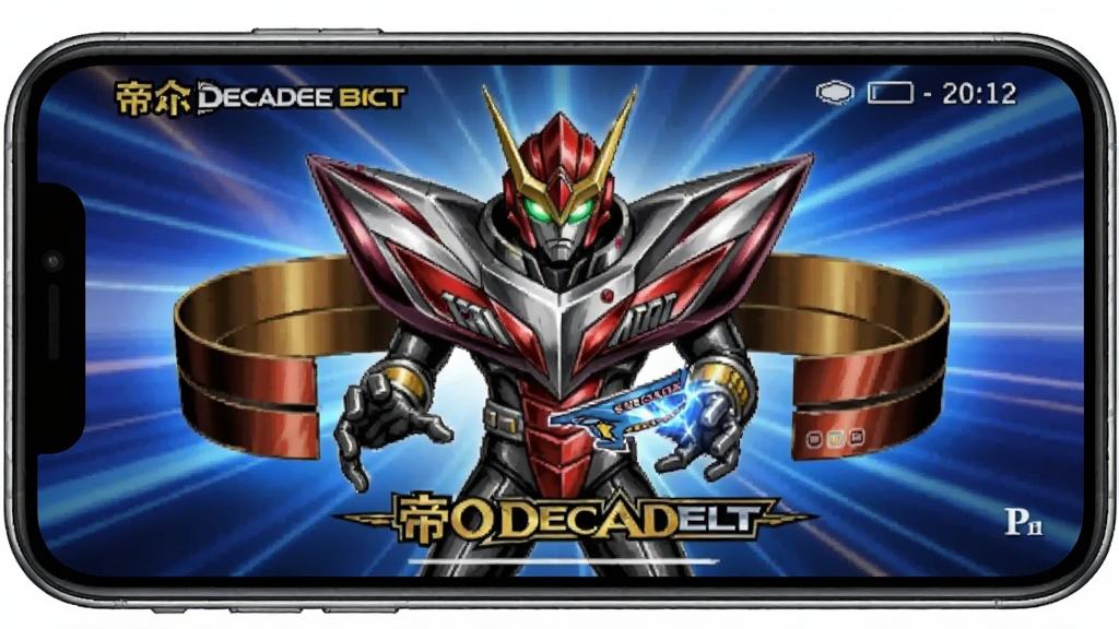 帝骑驱动器豪华版模拟器手机版Neo Decade Belt 刷卡变身动画截图