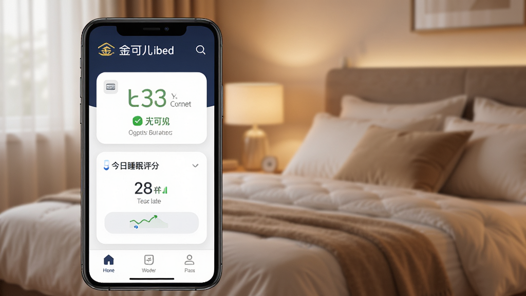 ͼƬչʾ����ɶ�ibed��App���ֻ������е������棬����Ϊһ�������ֻ���Ļ��д����Ļ����ʾApp��ҳ���֣������С���ɶ�ibed��Ʒ��logo���м��Ǵ�������״̬��Ƭ�ͽ���˯�����֣��ײ����������������Ϊ��ܰ���ҳ�������͵�ůɫ���ƹ⣬��Ʒ�������ʣ��������ִ���Լ�����ʸ��壬�ɾ��޶���Ԫ��