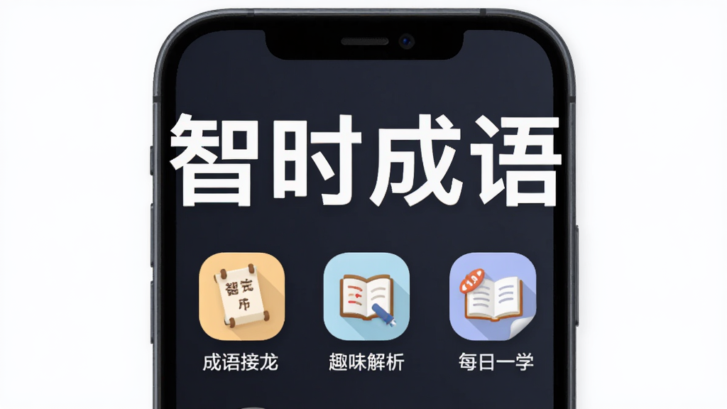 ����һ��չʾ��ʱ����APP���Ĺ��ܵ�����ͼ��������һ�������ֻ���Ļ����Ļ����ʾ����ʱ����ĸ����֣��·��г��������Ȥζ������ÿ��һѧ��ͼ�꣬���岼�־��У��Ű��࣬����ִ���ƽ��ϸ��Բ�󣬻��ʸɾ��޶���Ԫ�ء�