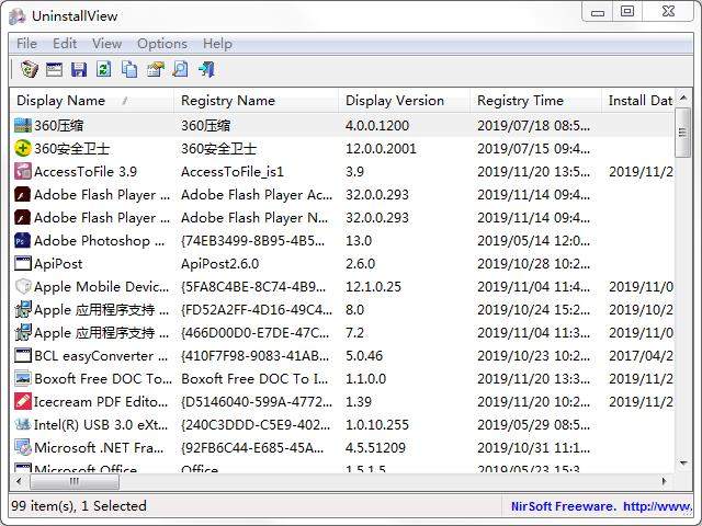UninstallViewv2.50 ��ɫ�ⰲװж�ع���