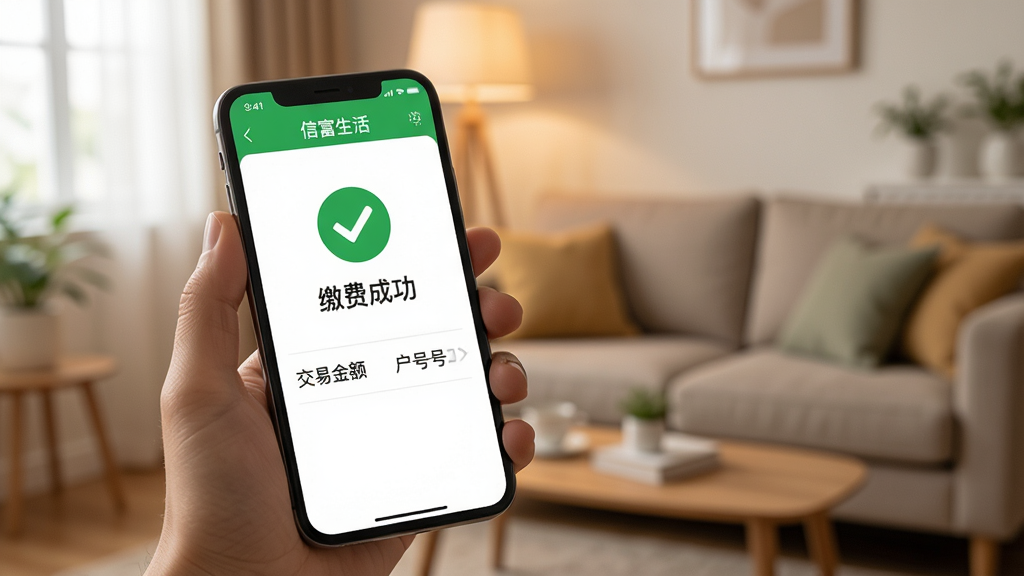 一张手机使用场景图,一只手拿着手机,屏幕显示