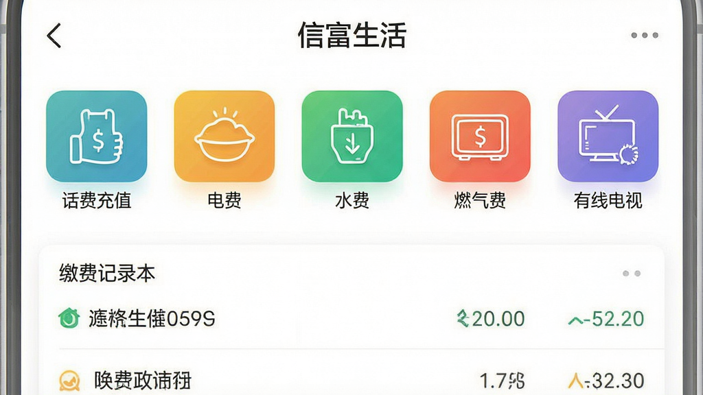 一张手机应用界面设计图,展现
