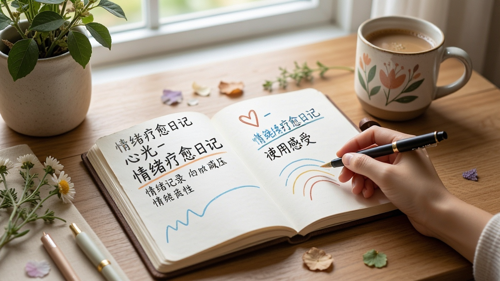 心光-情绪疗愈日记 情绪记录 减压 使用感受