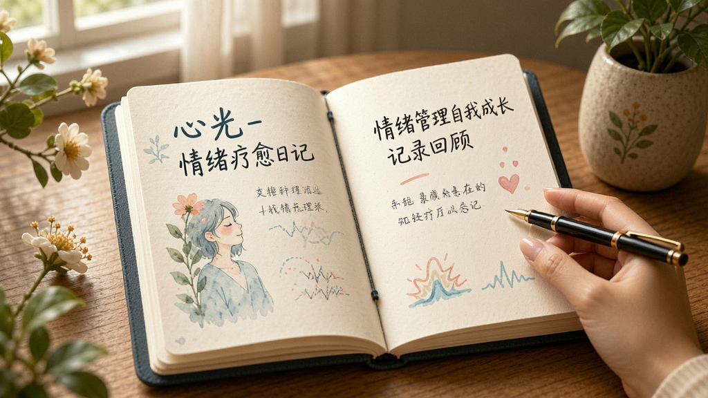 心光-情绪疗愈日记 情绪管理 自我成长 记录回顾
