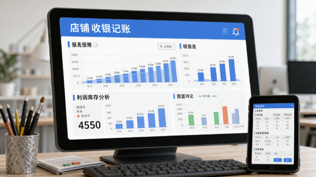 众流生意-店铺收银记账 报表 利润 库存 分析