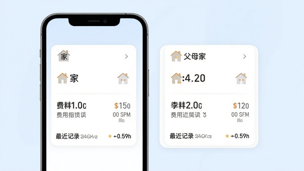 �ֻ�App�ж��˻����������ʾ��ͼ����Ļ��ʾ����ȼ���˻���Ƭ���ֱ��ע���ҡ��͡���ĸ�ҡ���ÿ����Ƭ�·��и��Եķ���ͳ�����ݺ������¼������Ϊ����ɫ���Ű����룬����ִ������ʸɾ����޶���Ԫ�ء�
