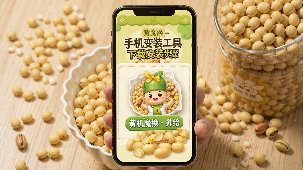 黄豆魔换-手机变装工具下载安装步骤