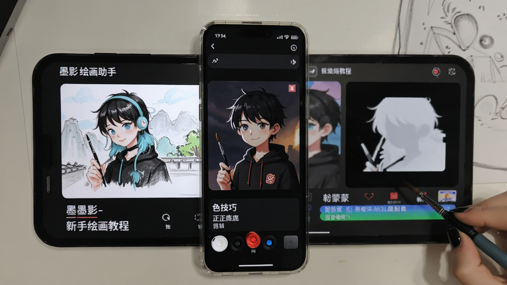 墨影-手机绘画助手 上色技巧 正片叠底 剪辑蒙版 新手绘画教程