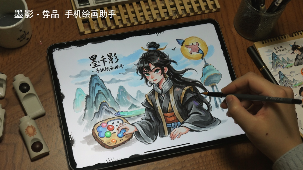 墨影-手机绘画助手 新手作品 导出分享 绘画成果 使用心得