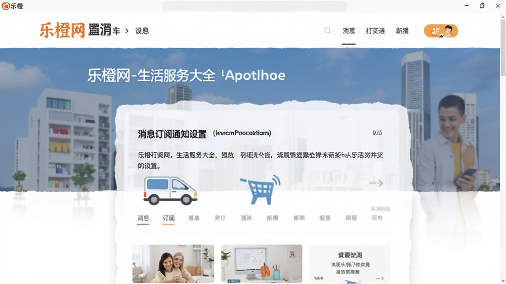 乐橙网-生活服务大全 消息订阅通知设置页面