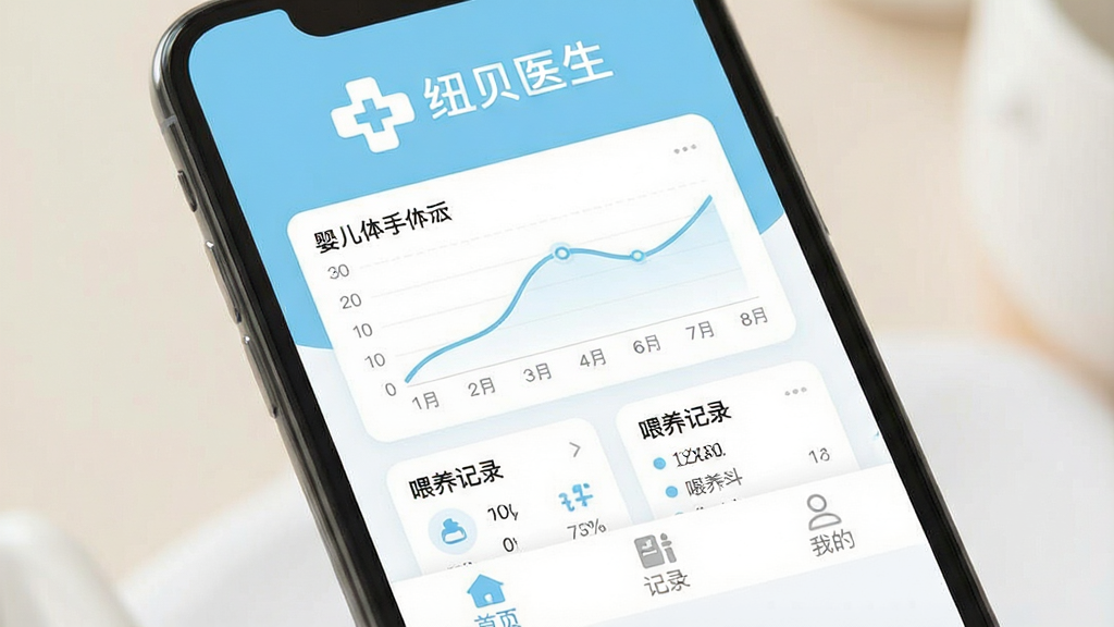 一张温馨明亮的手机应用界面展示图,主体是
