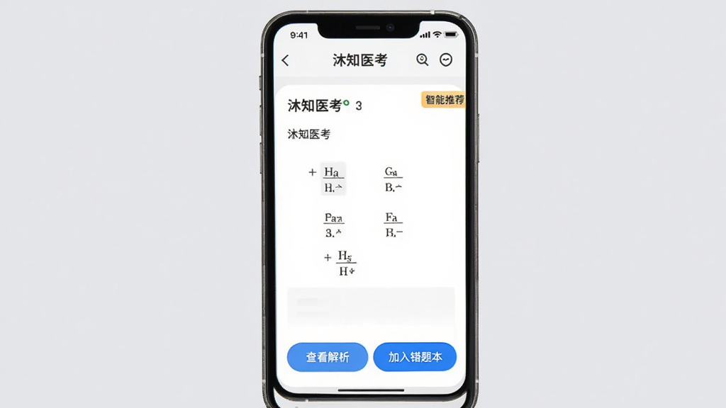 չʾ��֪ҽ����������ϰ���棬�ֻ���Ļ����ʾһ��ѡ���⣬�·��С��鿴�������͡�������Ȿ����ť�����Ͻ��������Ƽ���ǩ������Ϊǳ��ɫ������ͻ�����Ű����룬�����ˬ��ϸ�ڷḻ�����ʸɾ���