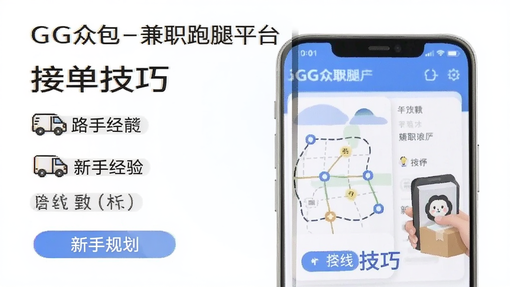 GG众包-兼职跑腿平台 接单技巧 路线规划 新手经验