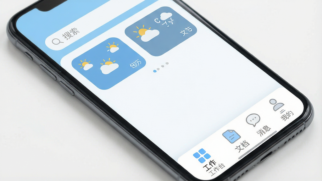 һ��չʾ����app������ĸ����ͼ������Ϊ�ֻ���Ļƽ��չʾ�����ְ����ײ��ĸ�������ǩ������̨���ĵ�����Ϣ���ҵģ�������������������С�����������ǳ���Ͱ�ɫΪ��ɫ������ƽ����Ʒ��ͼ��Բ�����������廭��ɾ��������޶���Ԫ�أ�����ϸ��