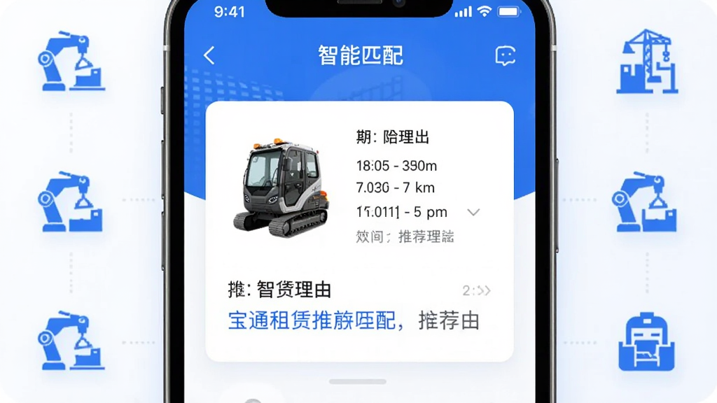��ͨ����app������ƥ����棬һ̨�����ֻ���Ļ�м���ʾƥ������Ƭ�����豸ͼƬ���������Ƽ����ɣ������й���ͼ�꣬UI����ִ�������ɫ�������ʸɾ�������Ԫ��