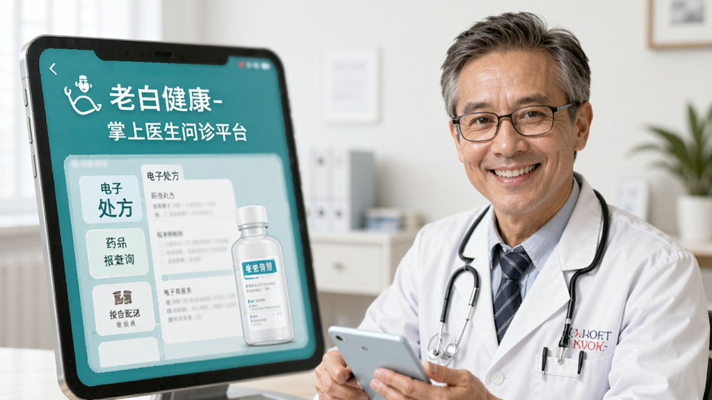 老白健康-掌上医生问诊平台 电子处方 药品配送 报告查询