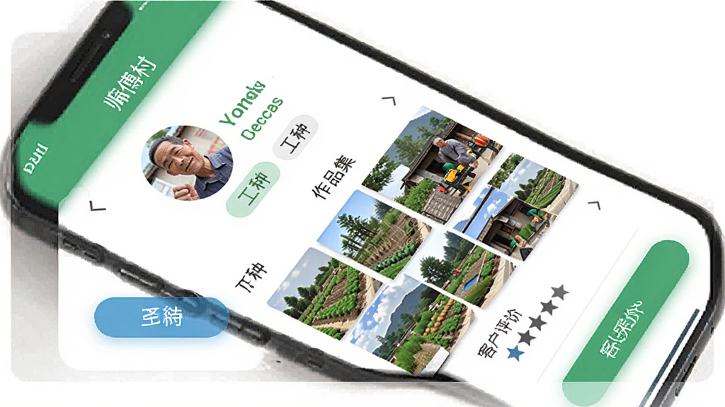 �ֻ���Ļչʾ��ʦ���塱�������ϱ༭ҳ�棬����ͷ�񡢹��ֱ�ǩ����Ʒ����Ƭǽ�Ϳͻ������Ǽ������沼����������ť��Ŀ������ƽ�������ʸɾ��޶���װ�Ρ�