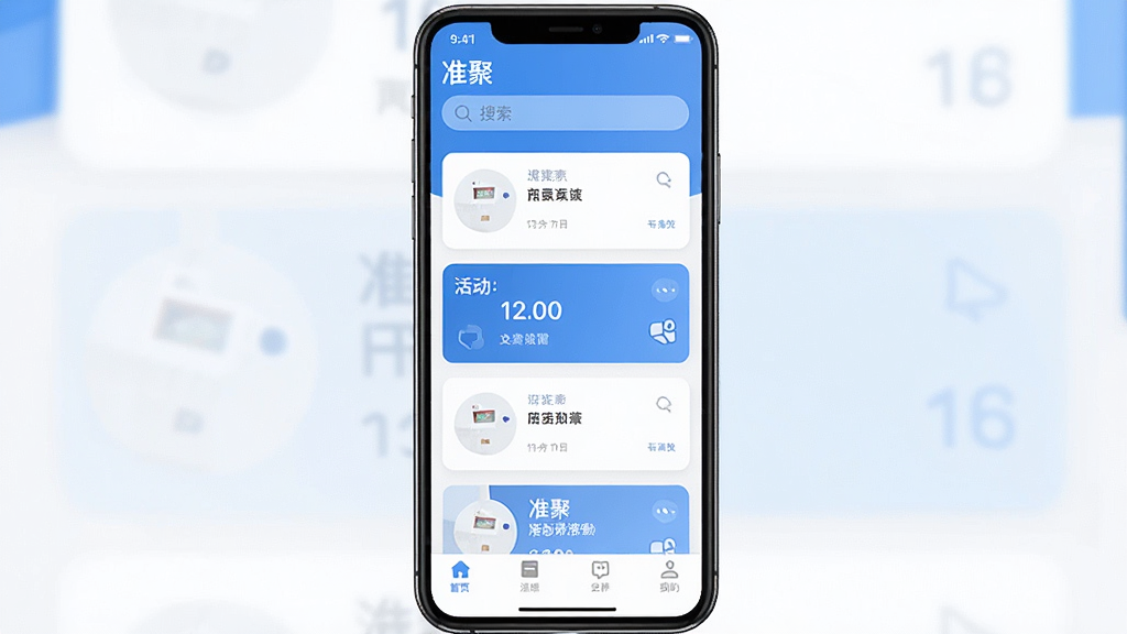 һ��չʾ��׼�ۡ�App���Ľ�����ֻ���Ļ��ͼ�����������Ǽ��Ŀ�Ƭʽ��б������������������ײ��е�����������ɫ��Ϊ���µ�����ɫ������ִ���ƽ�����ʸɾ��������޶���Ԫ��