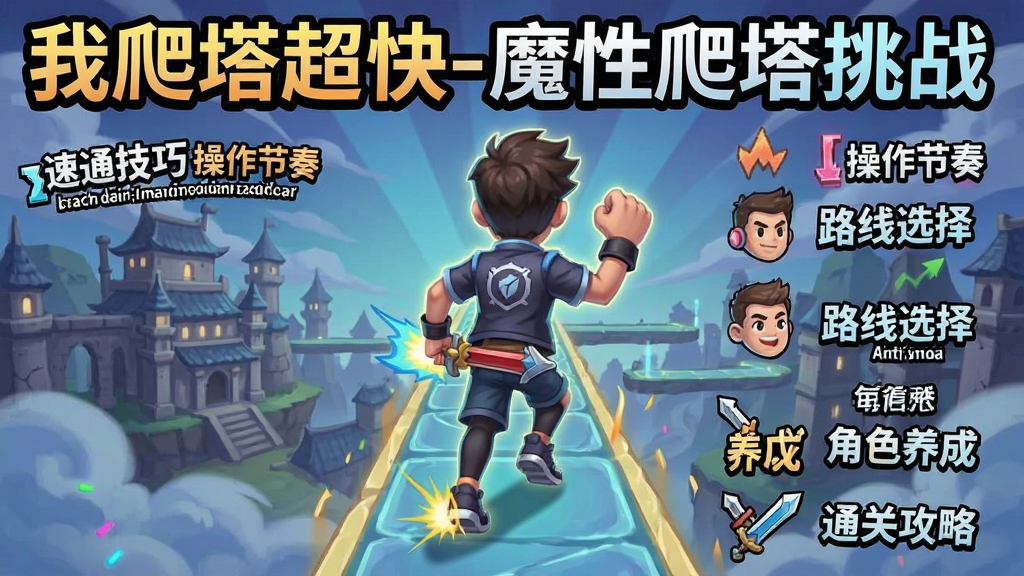 我爬塔超快-魔性爬塔挑战 速通技巧 操作节奏 路线选择 角色养成 通关攻略