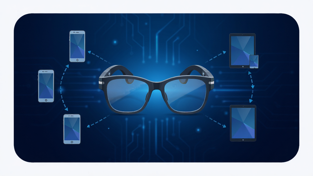 Star Glasses �����۾�����Ӧ�������棬��������չʾһ�������Ƽ��е������۾�����Χ�����ֻ���ƽ����豸����ͼ�꣬����Ϊ����ɫ����Ƽ���Ч�����ּ�����������ִ���ƽ����ϸ�ھ��£������������ɾ��޶���Ԫ��