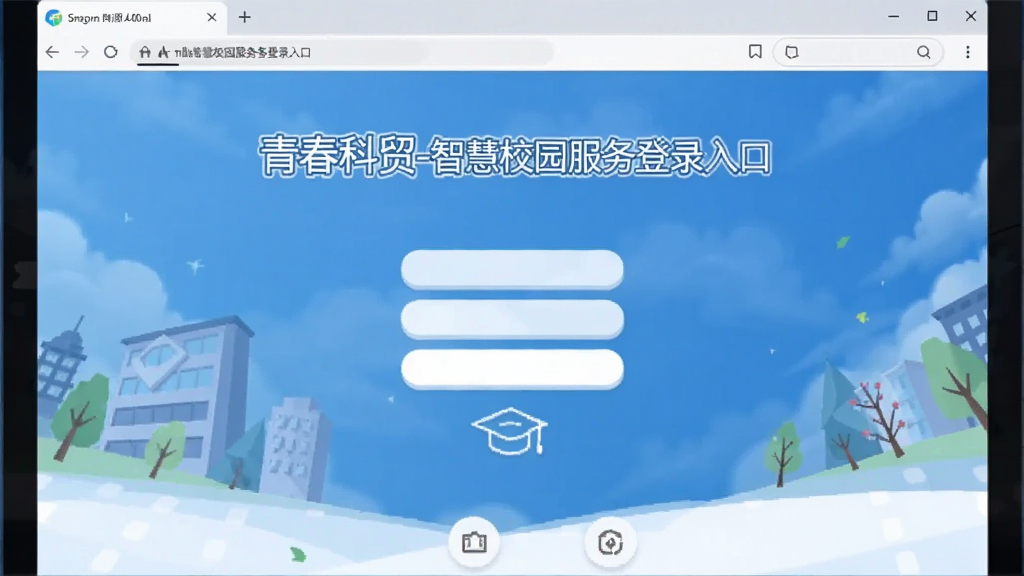 青春科贸-智慧校园服务登录入口界面截图
