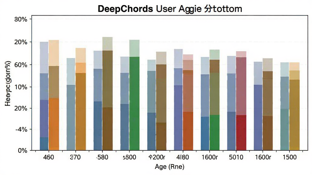 һ��չʾDeepChords�û�����ֲ�����״ͼ����������״ͼͼ��������Ϊ����������������ٷֱȣ��Ű�������������ݿ��ӻ���ϸ����������ɫ�������ԣ����ʸɾ��޶���Ԫ��