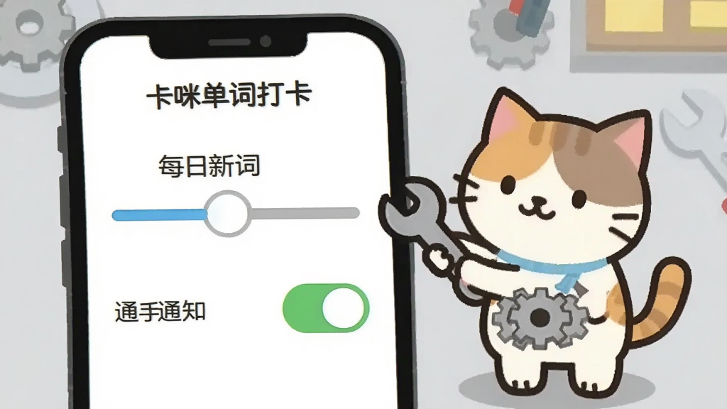 ���䵥�ʴ� �������ý��棬�ֻ���Ļ��ʾÿ���´����������֪ͨ���ذ�ť���Ա���һֻè������С�����ڵ������֣�������ǳ��ɫ����̨�����ͨ��ƽ�����ʸɾ�