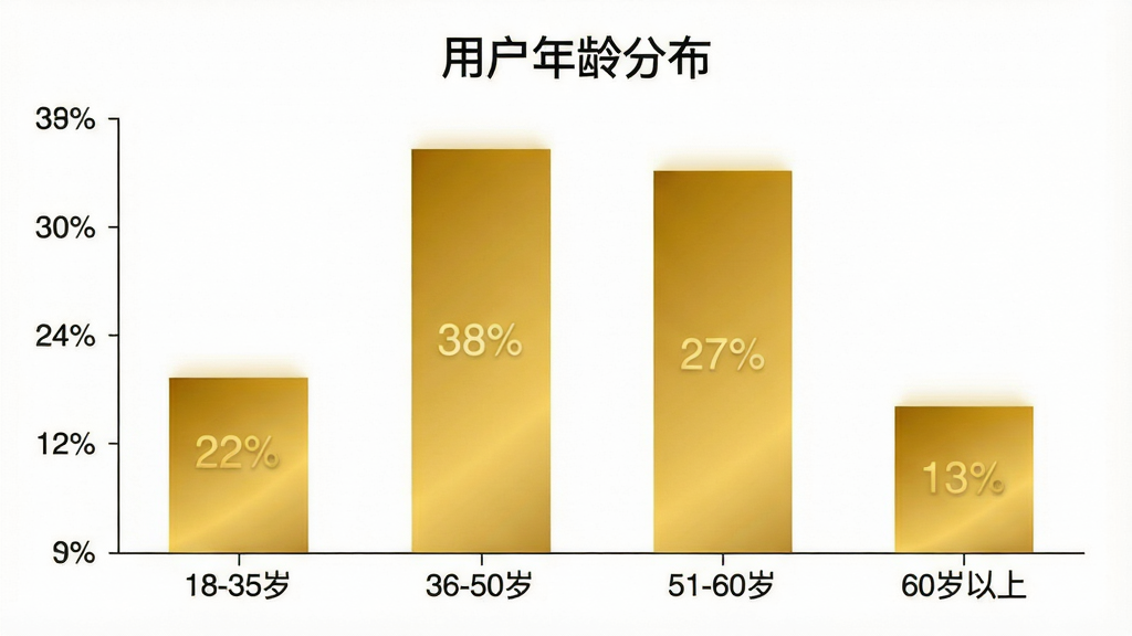 一张柱状图展示