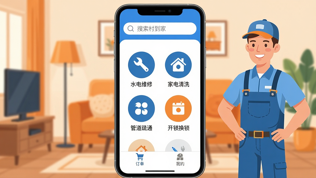 手机屏幕正中央展示