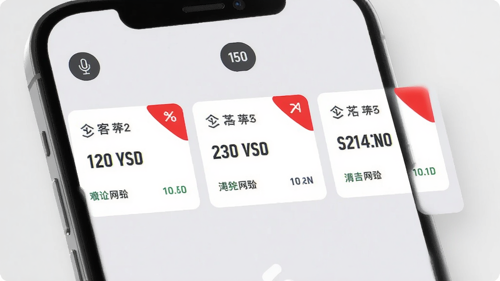 多客来 订单聚合界面 手机屏幕显示三条不同来源的订单卡片并排排列 每条订单有醒目的红色角标 顶部有语音播报图标 背景是浅灰色 风格简约商务 画质干净 无杂乱元素