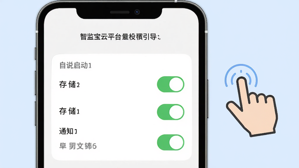 �Ǽ౦��ƽ̨���������������棬����չʾ�ֻ���Ļ�ϵ�Ȩ������ҳ�棬�������������洢��֪ͨ�ȿ���ѡ��Ա�����ָ�����ʾ��ͼ�꣬����Ϊǳ��ɫ����������ˣ����ֱ�ע���������ʸɾ��޶���Ԫ��