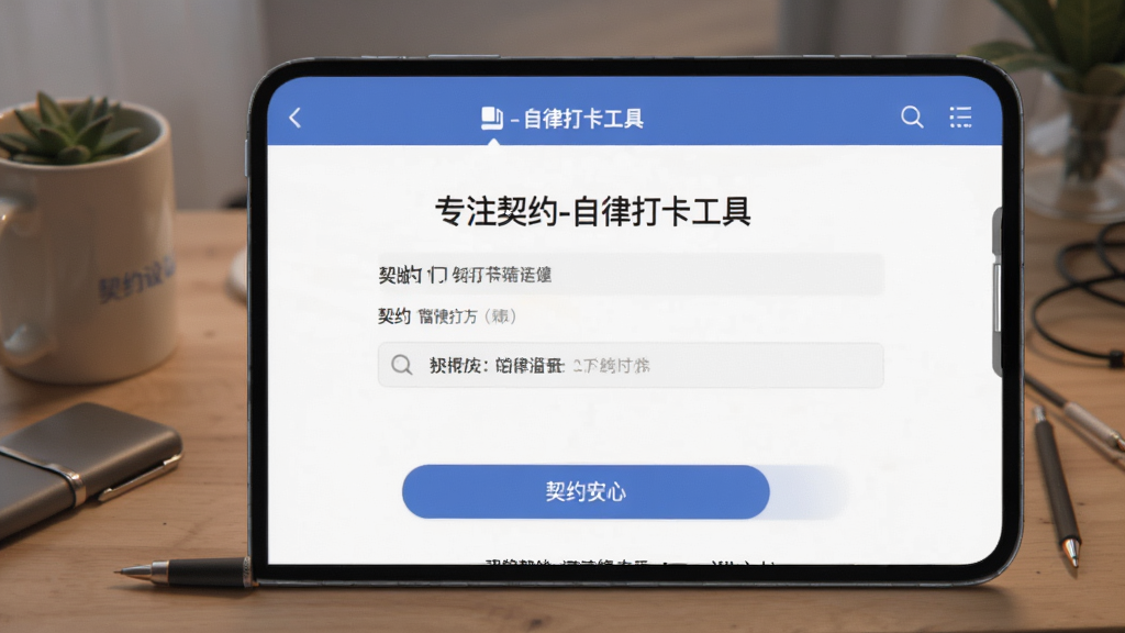 专注契约-自律打卡工具 契约设置界面配图