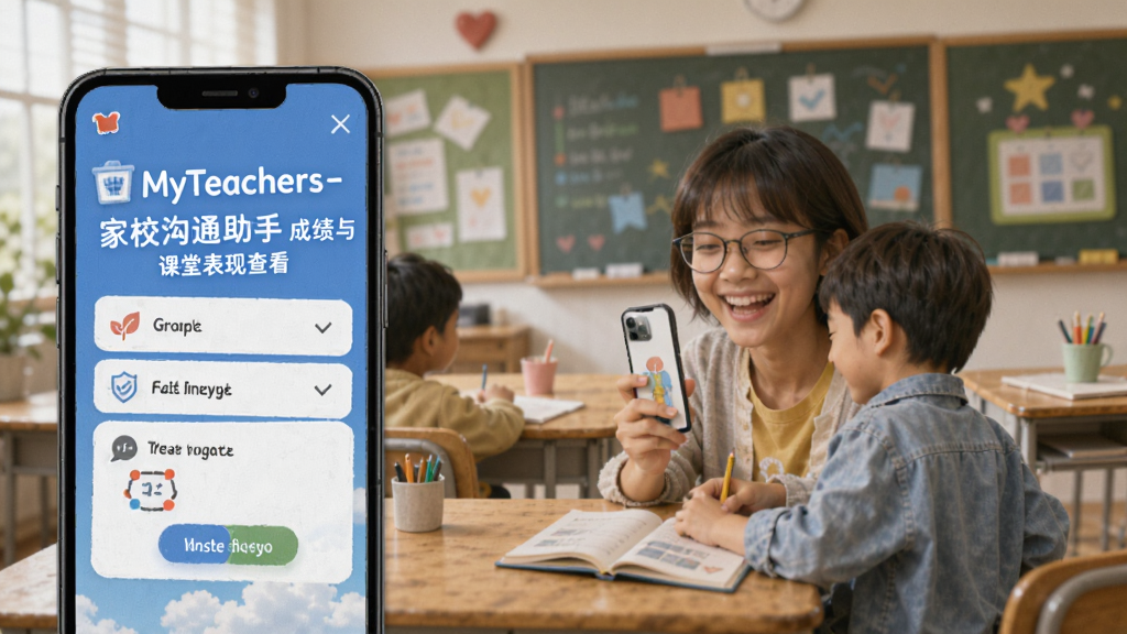 MyTeachers-家校沟通助手成绩与课堂表现查看页面